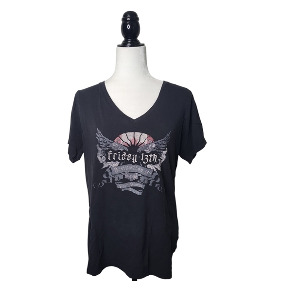 Friday 13th Port Dover Women's T-shirts/Tank Black Size M 2008 and 2017 Lot of 3 - Picture 3 of 11